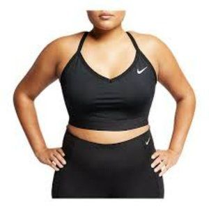 Nike Indy black low impact sports bra plus size